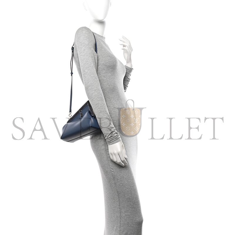 FENDI SHINY NAPPA SNAKESKIN SMALL FENDI FIRST MIRTO 8BP129AGWRF04QL (26*18*9.5cm)